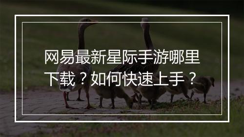 网易最新星际手游哪里下载？如何快速上手？