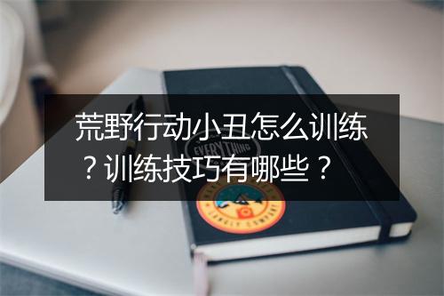 荒野行动小丑怎么训练？训练技巧有哪些？