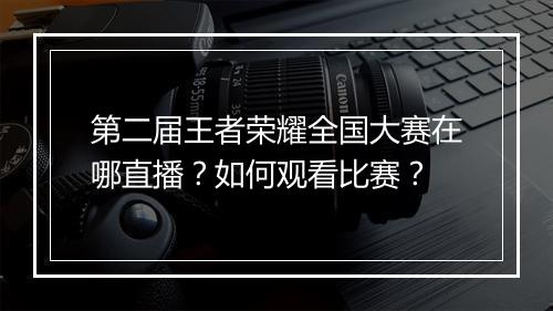 第二届王者荣耀全国大赛在哪直播？如何观看比赛？