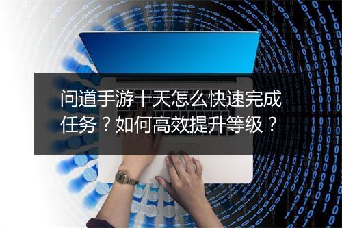 问道手游十天怎么快速完成任务？如何高效提升等级？