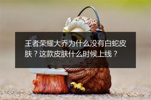 王者荣耀大乔为什么没有白蛇皮肤？这款皮肤什么时候上线？