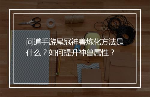 问道手游尾冠神兽炼化方法是什么？如何提升神兽属性？