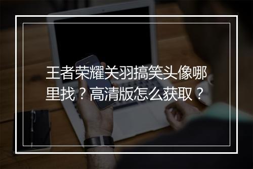 王者荣耀关羽搞笑头像哪里找？高清版怎么获取？