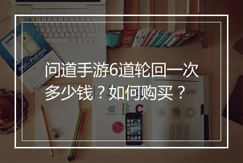 问道手游6道轮回一次多少钱？如何购买？
