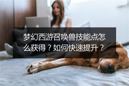 梦幻西游召唤兽技能点怎么获得？如何快速提升？