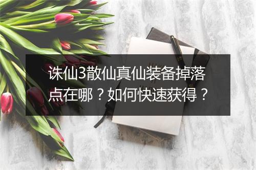 诛仙3散仙真仙装备掉落点在哪？如何快速获得？