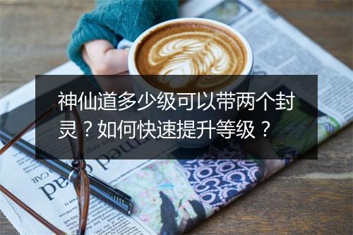 神仙道多少级可以带两个封灵？如何快速提升等级？