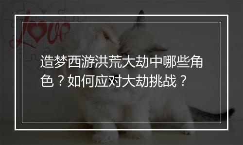 造梦西游洪荒大劫中哪些角色？如何应对大劫挑战？