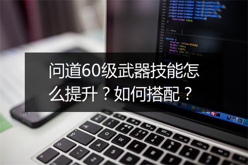 问道60级武器技能怎么提升？如何搭配？