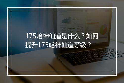 175哈神仙道是什么？如何提升175哈神仙道等级？