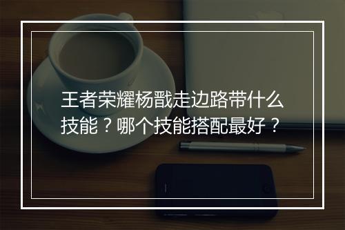 王者荣耀杨戬走边路带什么技能？哪个技能搭配最好？