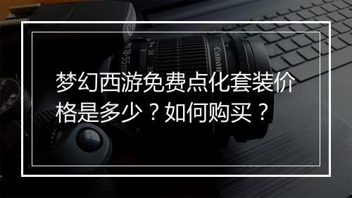 梦幻西游免费点化套装价格是多少？如何购买？