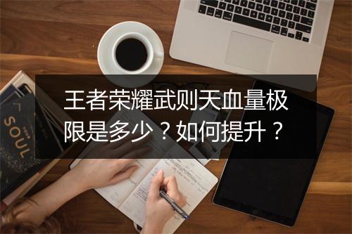 王者荣耀武则天血量极限是多少？如何提升？