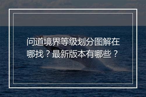 问道境界等级划分图解在哪找？最新版本有哪些？