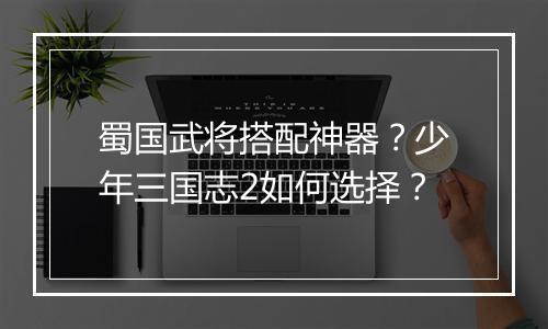 蜀国武将搭配神器？少年三国志2如何选择？