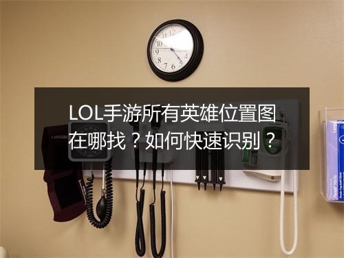 LOL手游所有英雄位置图在哪找？如何快速识别？