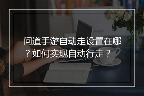 问道手游自动走设置在哪？如何实现自动行走？