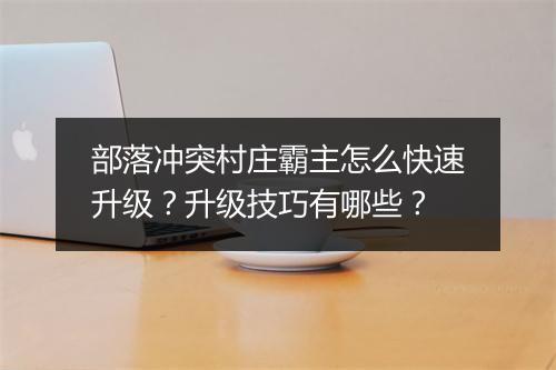 部落冲突村庄霸主怎么快速升级？升级技巧有哪些？