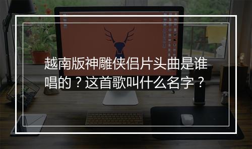 越南版神雕侠侣片头曲是谁唱的？这首歌叫什么名字？